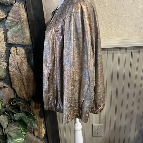 Ruby Rd. Silver Buttoned Relaxed Jacket - Picture 4 of 7